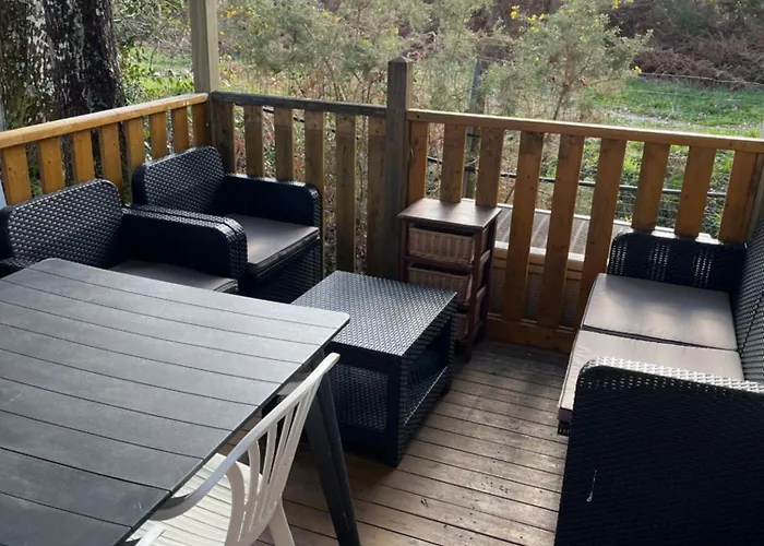 キャンプ場 Mobilhome Les Petits Ecureuils 4 Etoiles ビスカロッス